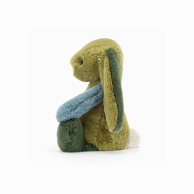 Jellycat Bashful Patchwork Basil Bunnies UK | 54916VNAS